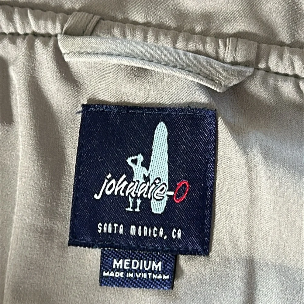 Johnnie-O Denalis Double-Zip Fleece Vest in Tide Blue w 3 Pockets Sz Medium